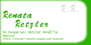 renata retzler business card